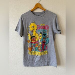 Sesame Street Gray T-Shirt Men Women Size Small GUC